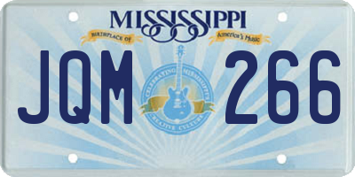 MS license plate JQM266