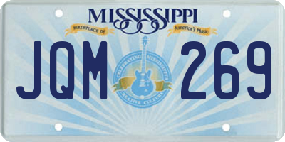 MS license plate JQM269
