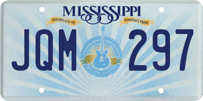 MS license plate JQM297