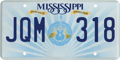 MS license plate JQM318