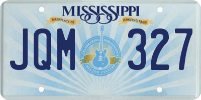 MS license plate JQM327