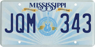 MS license plate JQM343