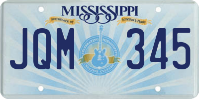 MS license plate JQM345