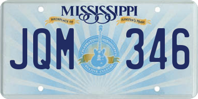 MS license plate JQM346