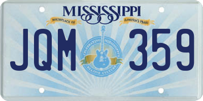 MS license plate JQM359