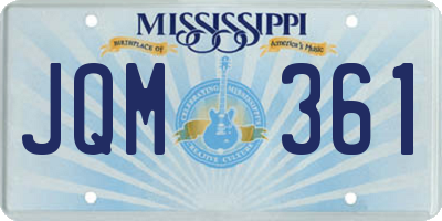 MS license plate JQM361