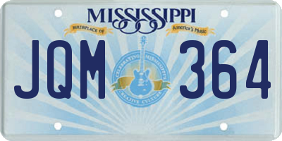 MS license plate JQM364