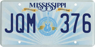 MS license plate JQM376