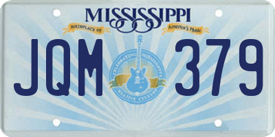 MS license plate JQM379