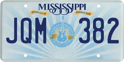 MS license plate JQM382