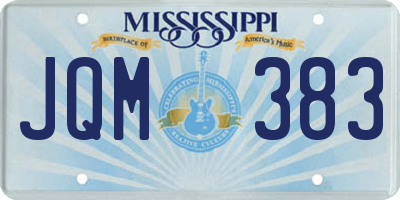 MS license plate JQM383