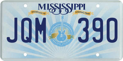 MS license plate JQM390