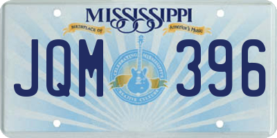 MS license plate JQM396
