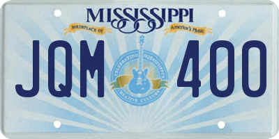 MS license plate JQM400
