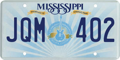 MS license plate JQM402