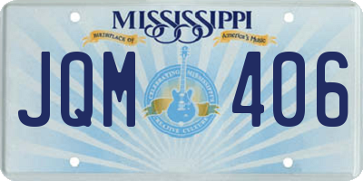 MS license plate JQM406