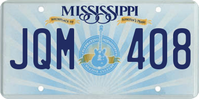 MS license plate JQM408