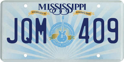 MS license plate JQM409