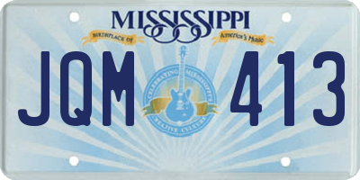 MS license plate JQM413