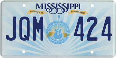 MS license plate JQM424