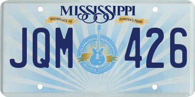 MS license plate JQM426