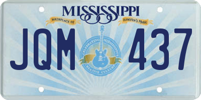 MS license plate JQM437