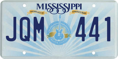 MS license plate JQM441