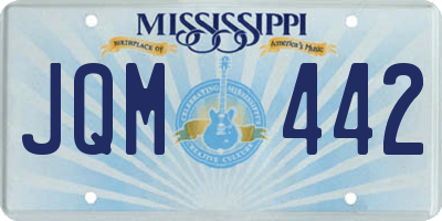 MS license plate JQM442