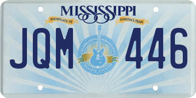 MS license plate JQM446