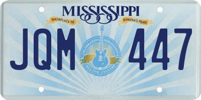 MS license plate JQM447