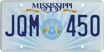 MS license plate JQM450