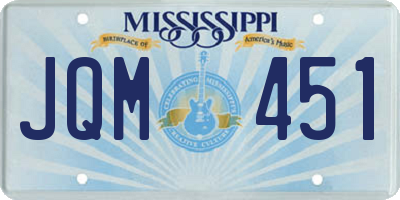 MS license plate JQM451