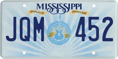 MS license plate JQM452