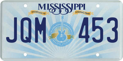 MS license plate JQM453