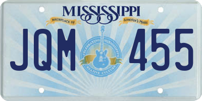MS license plate JQM455