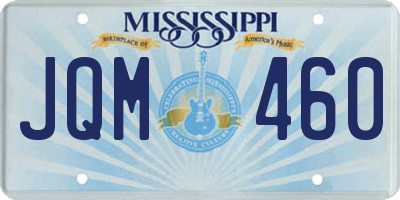 MS license plate JQM460