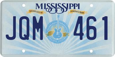 MS license plate JQM461