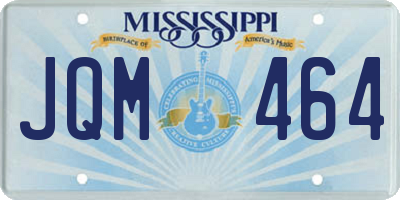 MS license plate JQM464