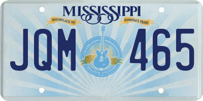 MS license plate JQM465