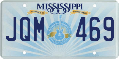MS license plate JQM469