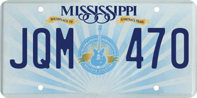 MS license plate JQM470