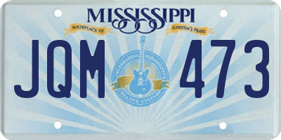 MS license plate JQM473