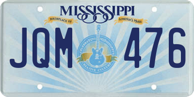 MS license plate JQM476