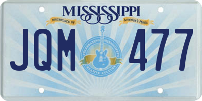 MS license plate JQM477
