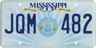 MS license plate JQM482