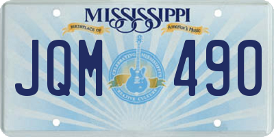 MS license plate JQM490