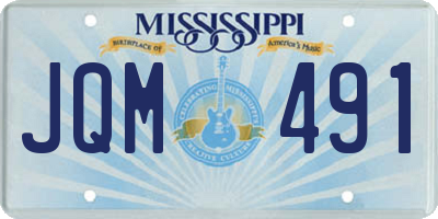 MS license plate JQM491