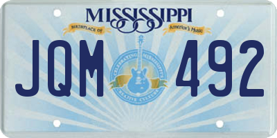 MS license plate JQM492
