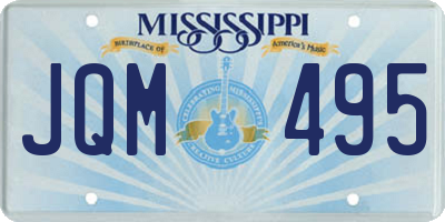 MS license plate JQM495