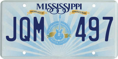 MS license plate JQM497